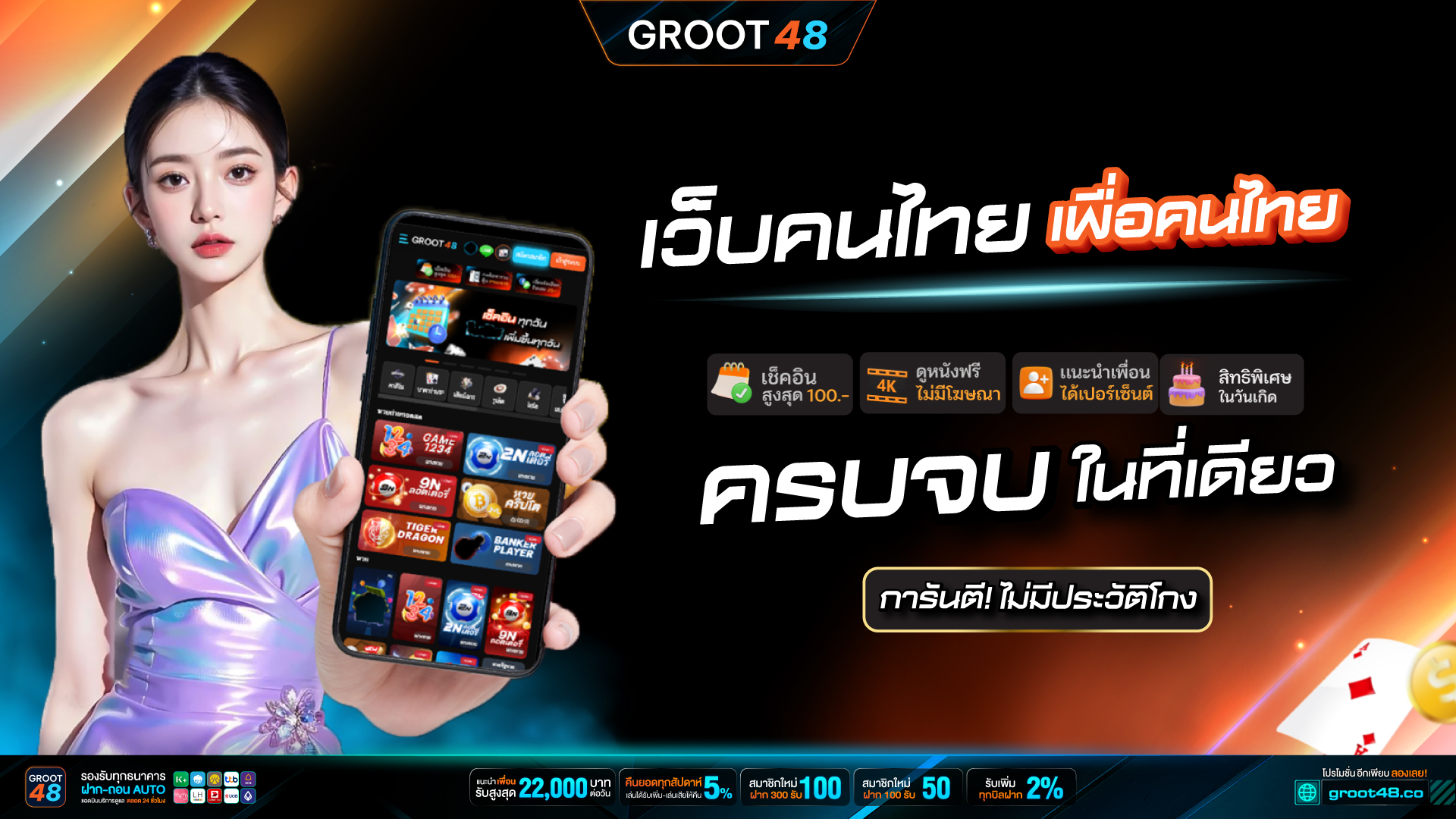 สล็อต GROOT48 เว็บเกมสล็อต ครบทุกค่ายชั้นนำ การันตีความสนุก